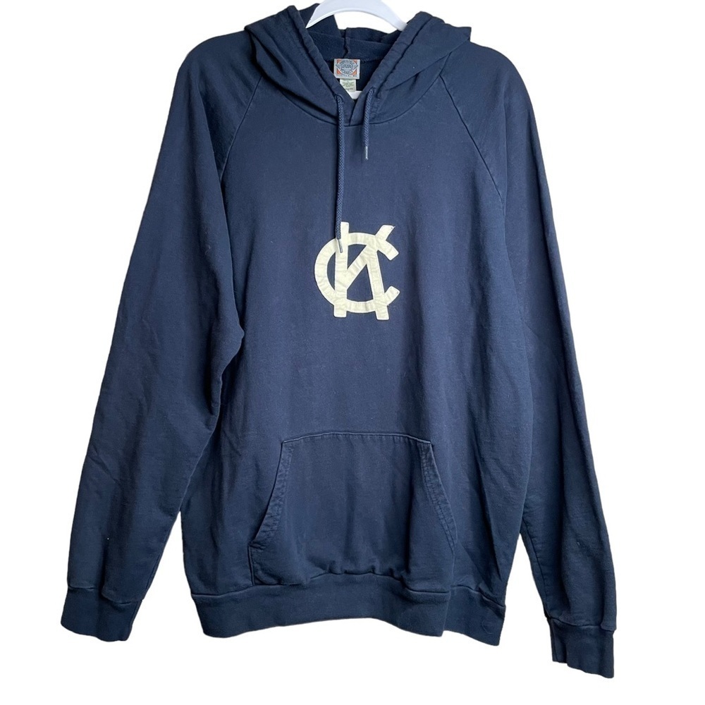 Ebbets Field Flannels Kansas City KC Blues Navy Hooded Sweatshirt Size XL